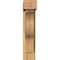 Ekena Millwork Funston Block Rough Sawn Bracket w/ Offset Brace, Western Red Cedar, 6"W x 16"D x 28"H BKT0604X16X28FST05RWR - alternate 3
